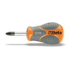 BETA - Giravite per viti con impronta a croce Pozidriv®-Supadriv® tipo cortissimo cromati punta nera BETAMAX 6X30 N/PZ2.