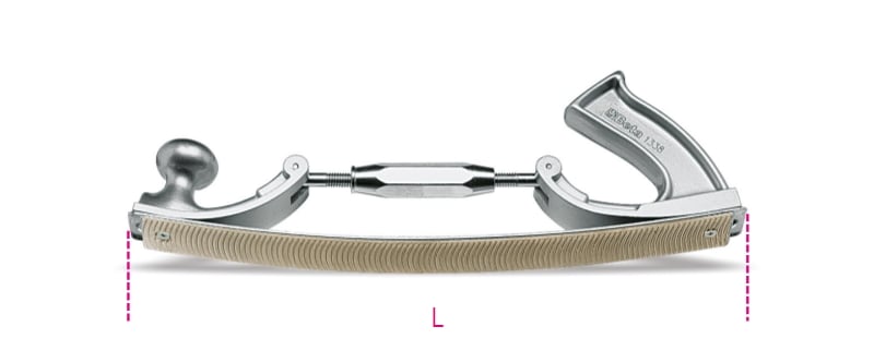 BETA - Portalima regolabili con lima a dentatura radiale, piatta e flessibile 9/1.