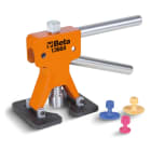 BETA - Attrezzo levabolli con kit di 19 funghetti di plastica da utilizzare con colla a caldo per superfici verniciate. Attrezzi tirabolli con kit funghetti a.