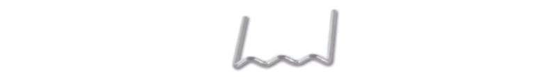 BETA - Graffette ondulate diritte per 1368, 100 graffette ondulate diritte 0,8-1368.