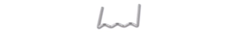 BETA - Graffette ondulate diritte per 1368, 100 graffette ondulate diritte 0,8-1368.