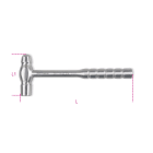 BETA - Martelli con testa tonda e penna sferica per calderai e lattonieri in acciaio inossidabile martelli testa sferica inox 340.