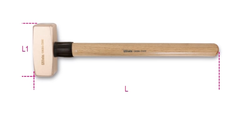 BETA - Mazzette antiscintilla manico in legno BA 1500.