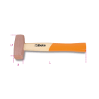 BETA - Mazzuole in rame con manico in legno 400 1385.