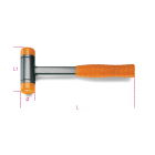 BETA - Mazzuole antirimbalzo con battenti intercambiabili in materiale plastico manico in acciaio MAZZUOLE ANTIRIMBALZO 35.