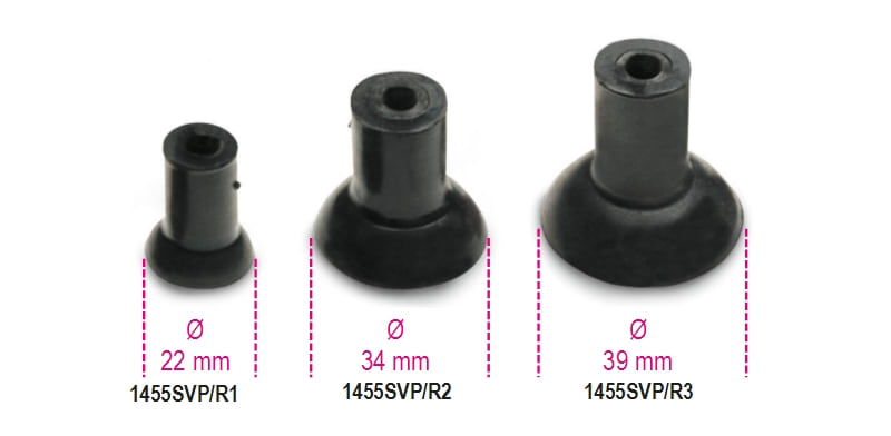 BETA - Ventose in gomma di ricambio per 1455SVP ventose gomma 20 SVP/R1.