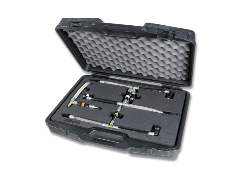 BETA - Set di 9 connessioni per la verifica della bassa pressione carburante da utilizzare con 1464T CASS. ATTREZZI VERIFICA PRESS. CARBURANTE.