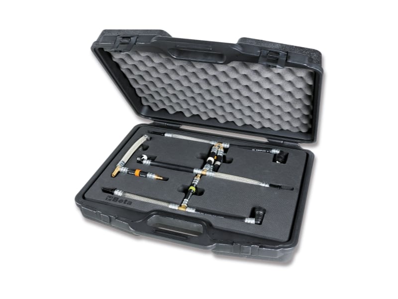 BETA - Set di 9 connessioni per la verifica della bassa pressione carburante da utilizzare con 1464T CASS. ATTREZZI VERIFICA PRESS. CARBURANTE.