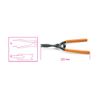 BETA - Pinza per cavo freno a mano, ideale per la manutenzione del sistema frenante. Pinze per cavo freno mano a, progettate per garantire precisione e sicurezza.