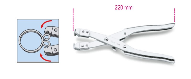 BETA - Pinza per anelli stringitubo PINZE PER ANELLI STRINGITUBO. 014720001