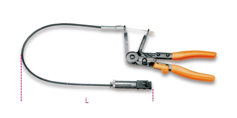 BETA - Pinza automatica con prolunga per anelli stringitubo AU/P.