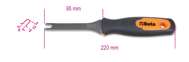BETA - Levapioli lama inox, pratico e resistente, levapioli inox tipo u/13, ideale per lavori di precisione.