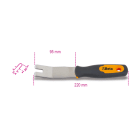 BETA - Levapioli lama inox con impugnatura ergonomica per una presa sicura. Levapioli inox tipo U/32, ideale per lavori di precisione.