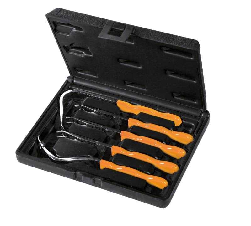 BETA - Kit di 5 levapioli in metallo per bottoni.