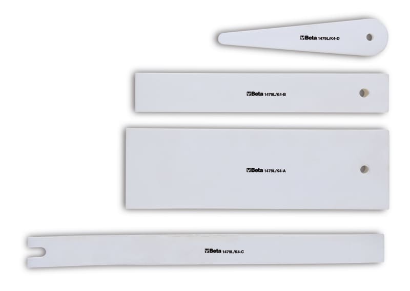 BETA - Kit 4 leverini per interventi su cruscotti, parti delicate e carrozzeria.
