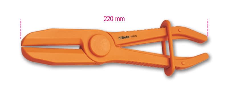 BETA - Pinza in plastica per occlusione tubi e manicotti 45 PL/C.