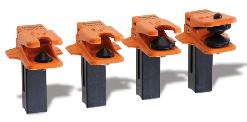 BETA - Kit di 4 morsetti autoserranti per occlusione linee e kit 4 attrezzi occlusione tubi manicotti.