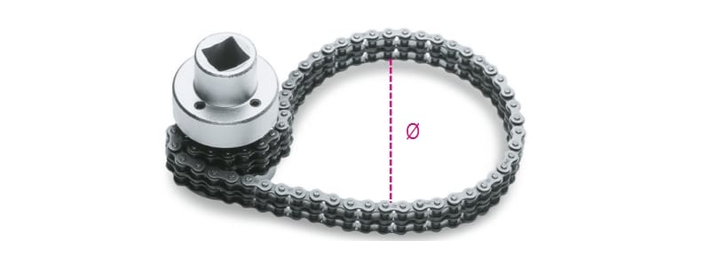 BETA - Chiave a catena doppia sottile per filtri olio X 1.