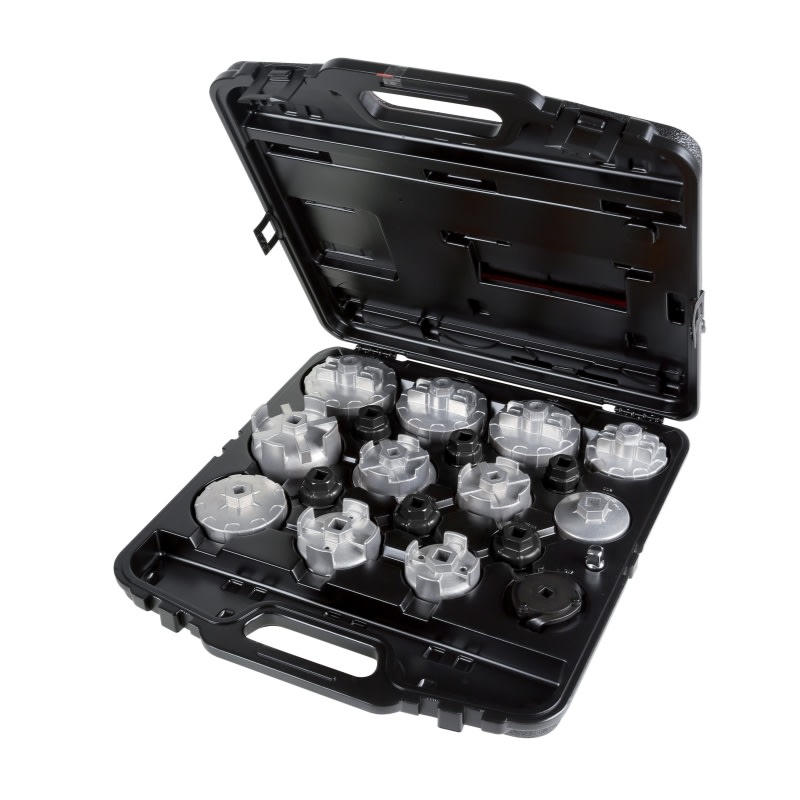 BETA - Serie di 18 chiavi a bussola per filtri olio particolarmente indicate per auto asiatiche valigie 19 chiavi filtri olio /c19.