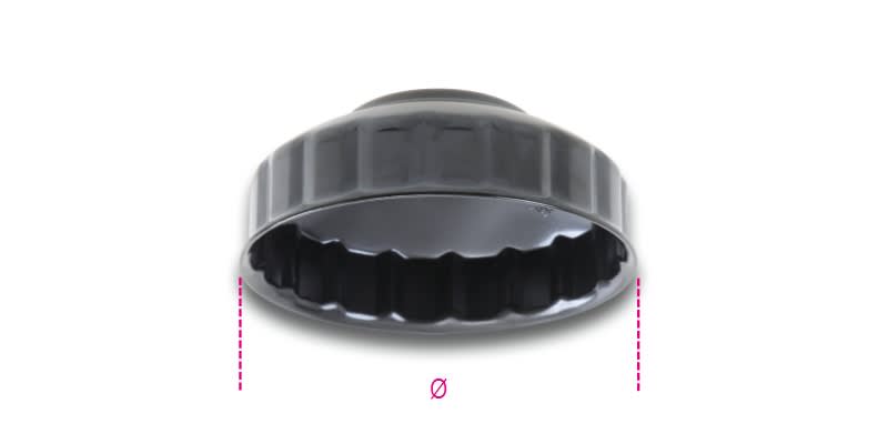 BETA - Chiavi a bussola per filtri olio Purflux, bussole filtri olio Purflux 1/2 mm76-l12, ideali per manutenzione.
