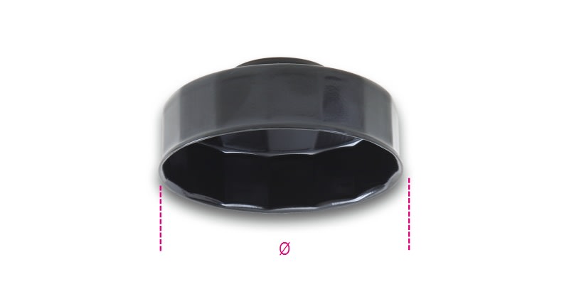 BETA - Chiave a bussola per filtri olio, bussole filtri olio 1/2 mm80-l15, ideale per la manutenzione.