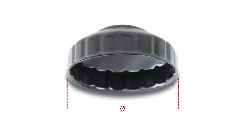 BETA - Chiavi a bussola per filtri olio Purflux 1/2 mm86-L18.