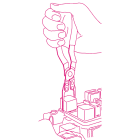 BETA - Pinza con becchi dritti e sottili per relè e fusibili per relè becchi diritti sottili.