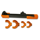 BETA - Pressore per molle ammortizzatori Mac Pherson ed equivalenti con quattro staffe e protezioni corpo QS.