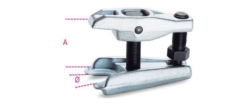 BETA - Estrattori per snodi sferici, ideali per la rimozione di perni sferici da 36 a 45 mm.