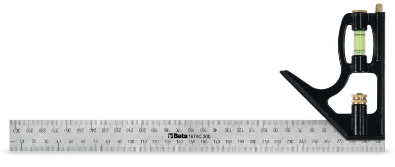 BETA - Squadra combinata per falegnami con lama in acciaio C/300 squadre combinate falegnami acciaio 300.