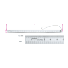 BETA - Righe flessibili graduate in acciaio inossidabile H-SAFE MM-1/2MM 300.
