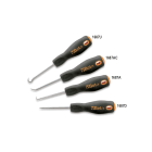 BETA - Serie di 4 punte di precisione con impugnatura (art. 1687A, 1687AC, 1687U, 1687D) punte a tracciare con impugnatura 4 pezzi.