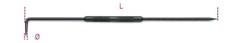 BETA - Punta per tracciare in acciaio temprato a tracciare in acciaio.