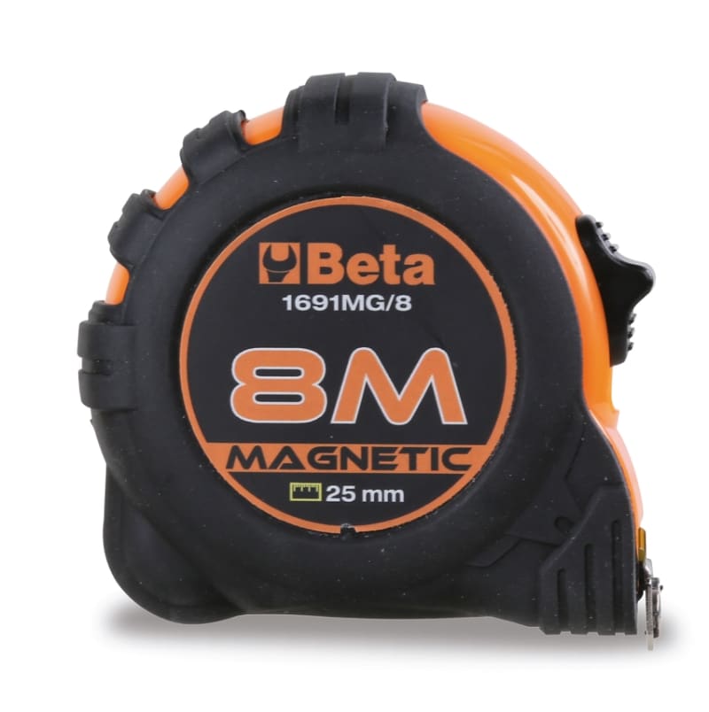 BETA - Flessometro magnetico con elevata classe di precisione, flessometri magnetici 8mt x 25mm mg/8.