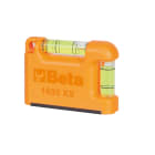 BETA - Livella tascabile con base magnetica in alluminio profilato 2 fiale infrangibili precisione 1mm/m XS 50