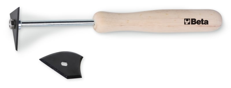 BETA - Raschietti con lama triangolare completa di 2 lame RASCHIETTI TRIANGOLARI CON 2 LAME. 017170610