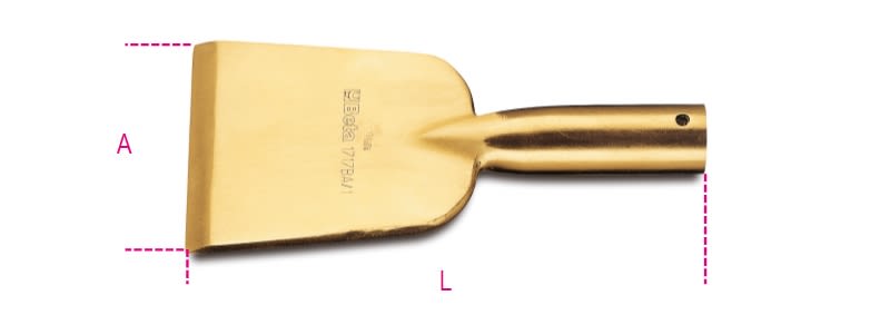 BETA - Raschiapareti antiscintilla, ideale per lavori in ambienti a rischio, modello BA/1 per sicurezza e precisione.