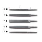 BETA - Lime a taglio mezzodolce 8 senza impugnatura, lime s/manico piatte md 8 a8/p.