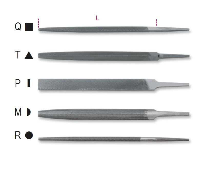 BETA - Lime a taglio bastardo 10" senza impugnatura triangolari B 10 D10/T. 017180143