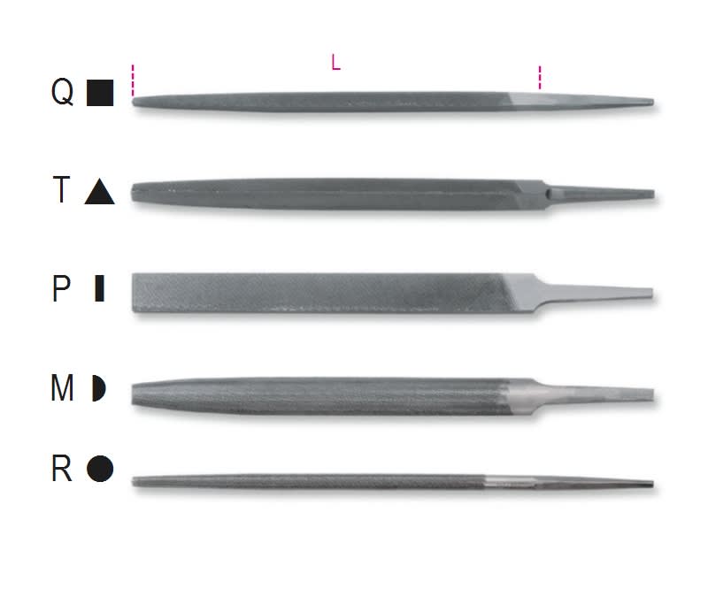 BETA - Lime a taglio bastardo 10" senza impugnatura triangolari B 10 D10/T. 017180143