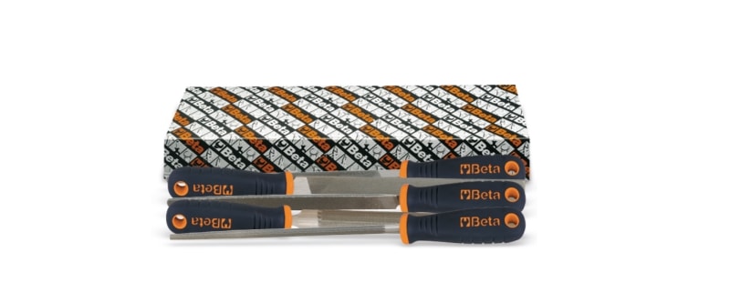 BETA - Serie di lime taglio mezzodolce 6" impugnatura in materiale plastico BM A6 5PZ A6/S5. 017190030