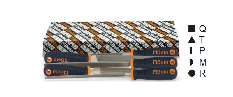 BETA - Serie di 5 lime a taglio dolce con impugnatura BM A6 5PZ DOLCI X6/S5.