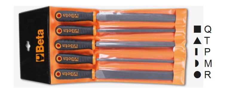 BETA - Serie 5 lime busta 8 mezzodolci con impugnatura appendibile BMA8/B5.