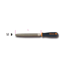 BETA - Lime mezzotonde a taglio grossolano con impugnatura, lime bm 1/2tonde bastarde 12 d12/m.