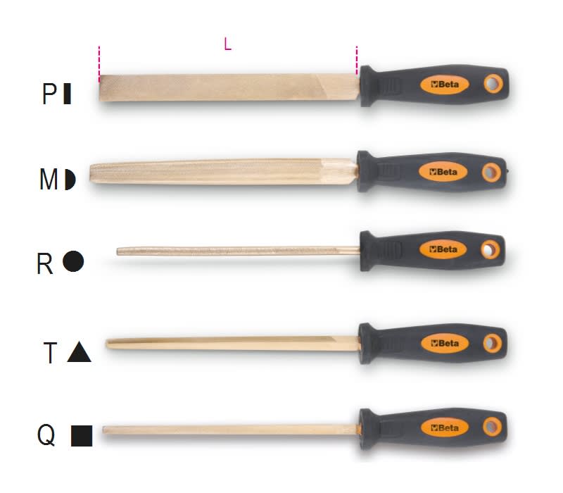 BETA - Lime da 8" antiscintilla 1/2tonde 200 BA 8' - M.