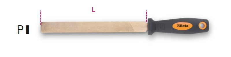 BETA - Llima da 12" antiscintilla, lime piatte 300 antiscintilla ba12 p, ideali per lavori sicuri.