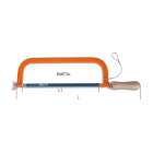 BETA - Seghetto tipo pesante H-SAFE con impugnatura in legno, lunghezza 515 mm, ideale per tagli precisi e resistenti.