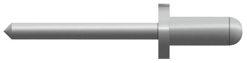 BETA - Rivetti in alluminio, confezione da 500 pezzi, lunghezza 12 mm, diametro 4,8 mm, modello RV4,8 K.