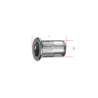 BETA - Rivetti in alluminio filettati per 1742-1742A-1946KF, conf. 20 rivetti alluminio 1742 M6xL15.