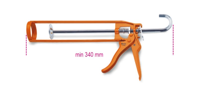 BETA - Pistola per sigillante ideale per applicazioni precise e uniformi. Pistole lamiera per sigillante adatte a lavori di carrozzeria e riparazioni.